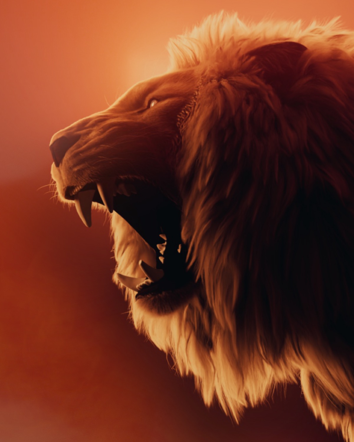 Lion detail
